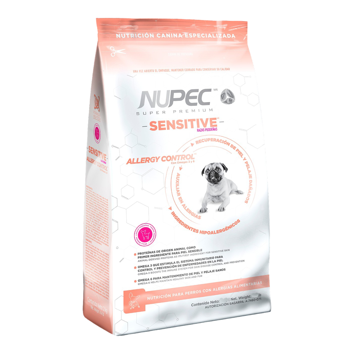 Nupec Perro Senitive Skin Raza Pequeña 8kg