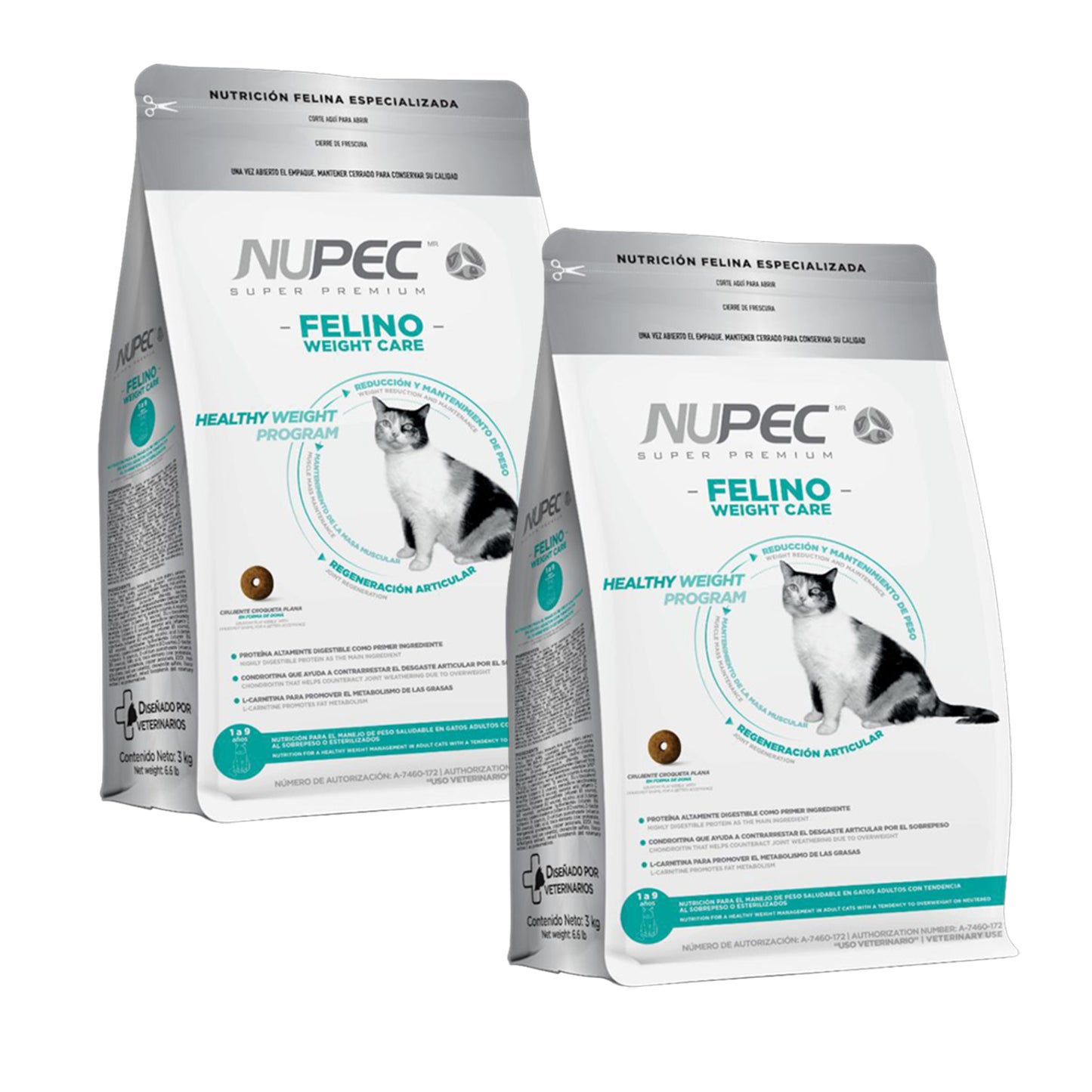 Nupec Gato Control De Peso 6kg (2 bultos)