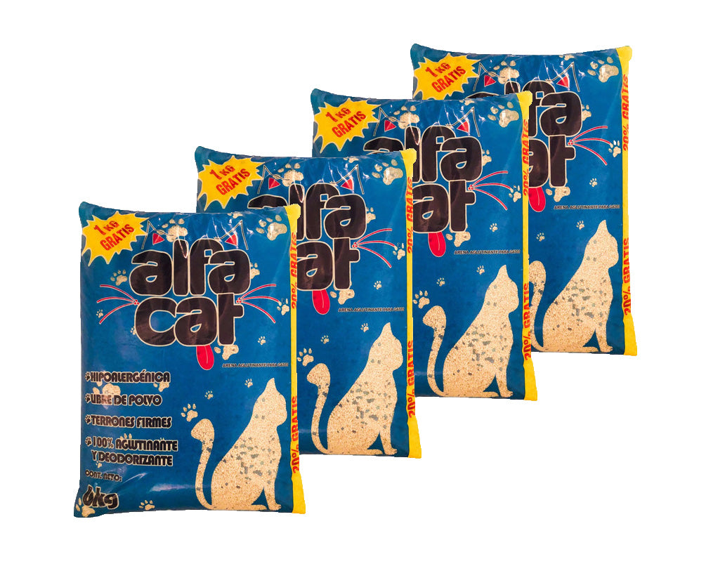 Arena para gatos Alfacat paquete de 24kg