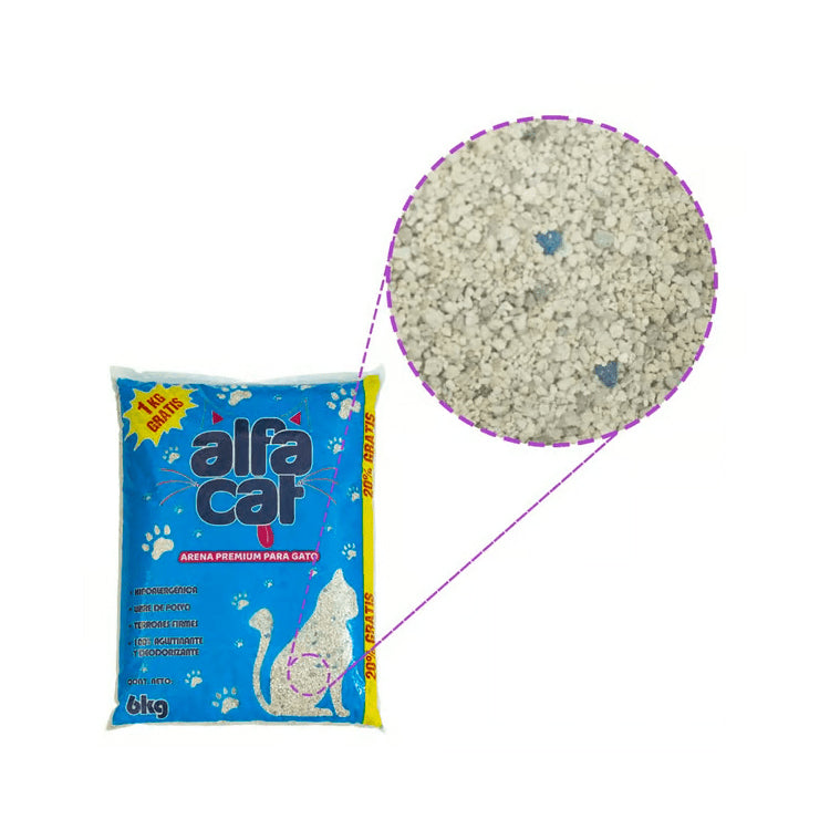 Arena para gatos Alfacat paquete de 24kg