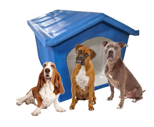 Casa Grande Térmica Para Perros 93x75x64cm Azul