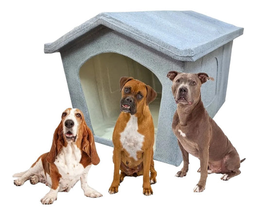 Casa Grande Térmica Para Perros 93x75x64cm Gris