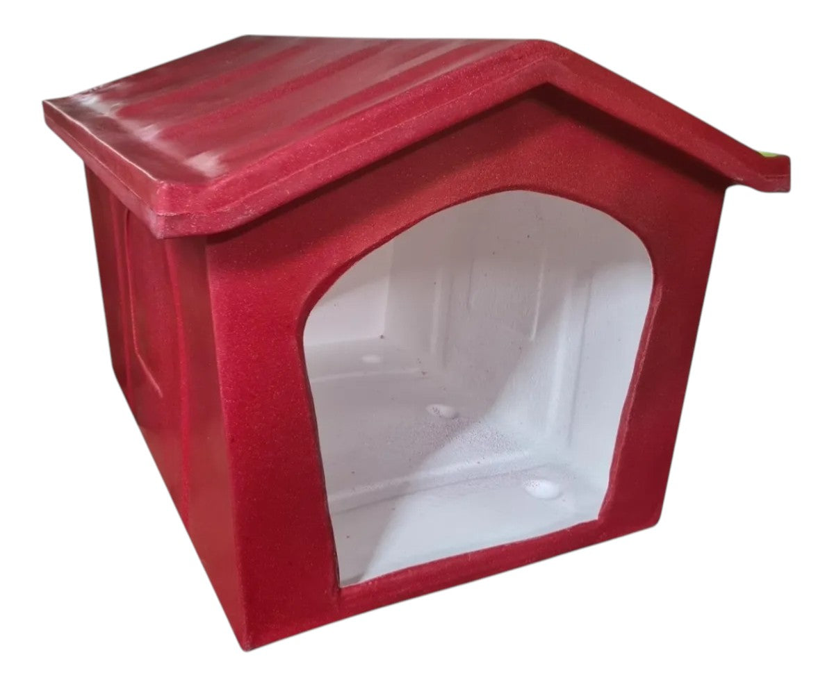 Casa Grande Térmica Para Perros 93x75x64cm Rojo