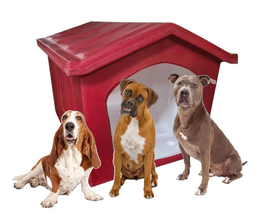 Casa Grande Térmica Para Perros 93x75x64cm Rojo