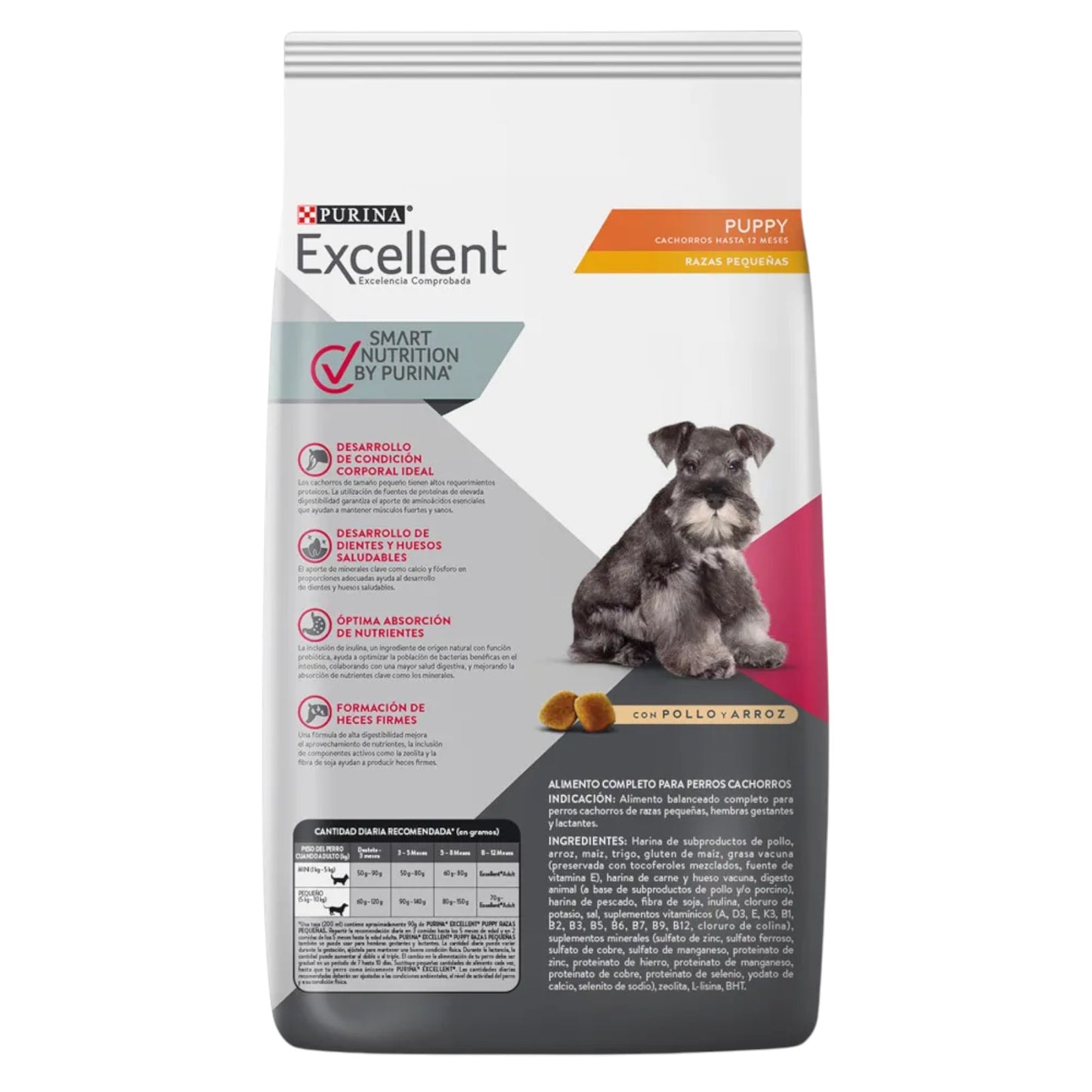 Purina Excellent Perro Cachorro Pollo Y Arroz Razas Pequeñas 4kg