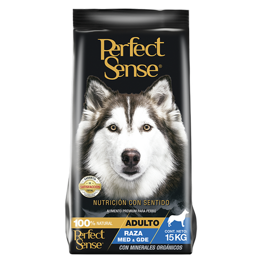 PERFECT SENSE ADULTO RAZA MEDIANA & GRANDE 15 KG
