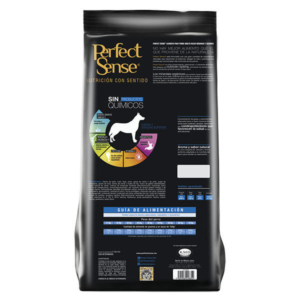 PERFECT SENSE ADULTO RAZA MEDIANA & GRANDE 15 KG