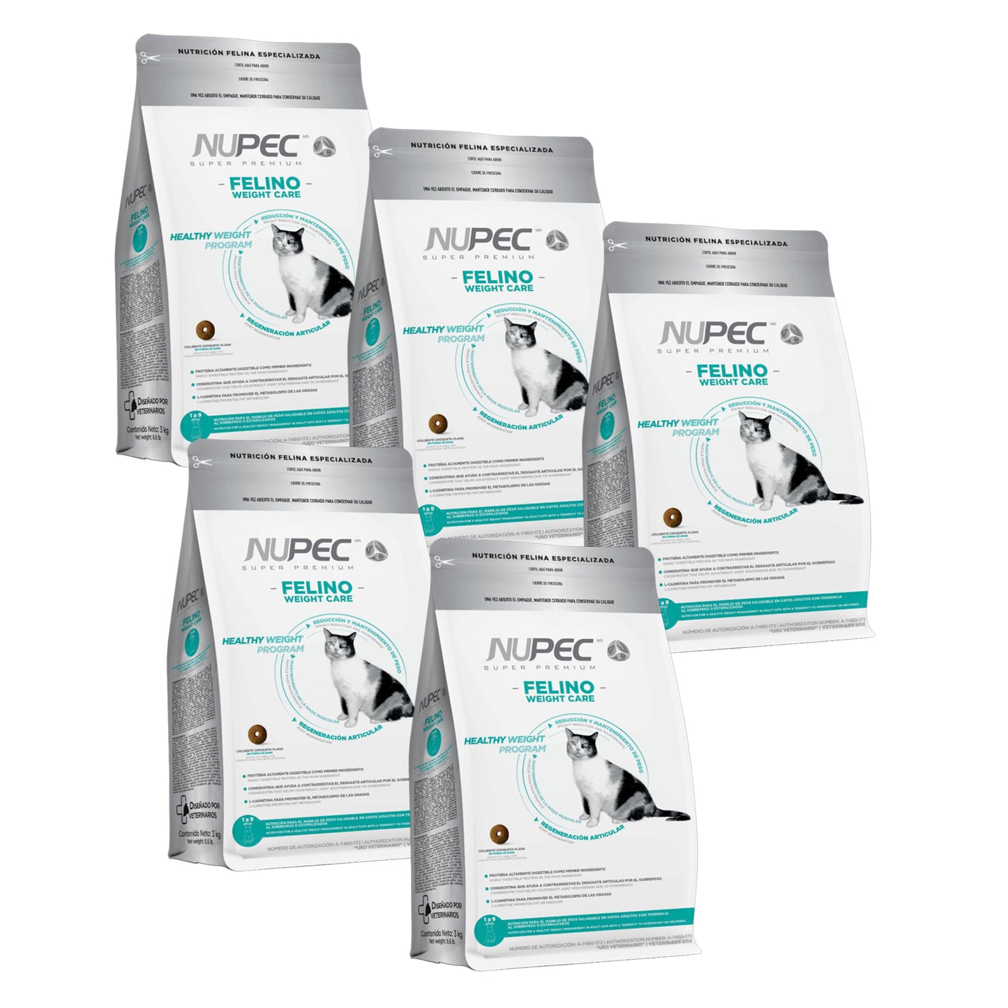 Nupec Gato Control De Peso 15kg (5 bultos)