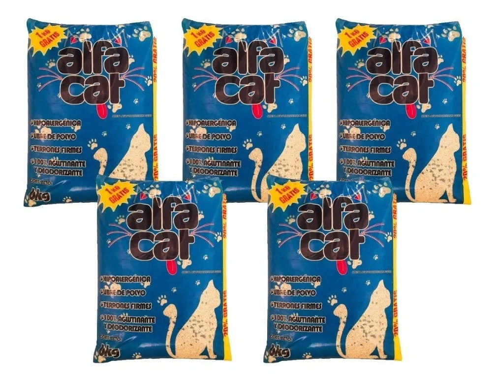 Arena para gatos Alfacat paquete de 30kg
