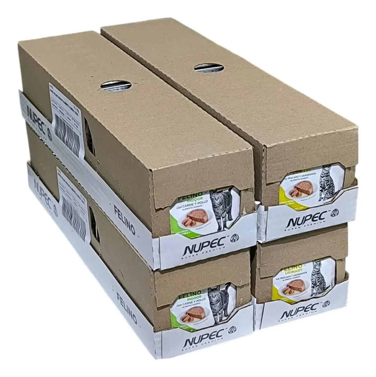 Nupec Gato Duo Pack Urinary & Indoor Alimento Humedo Pack 64 Latas De 100gr