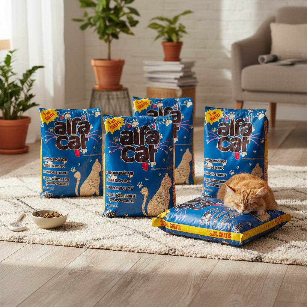 Arena para gatos Alfacat paquete de 30kg
